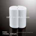 hotel supplier Italian Design Crockery Salt Shakers, Ceramic Pepper Shakers , Porcelain Salt and Pepper Shakers